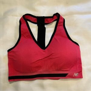 New Balance Red T-back Sports Bra